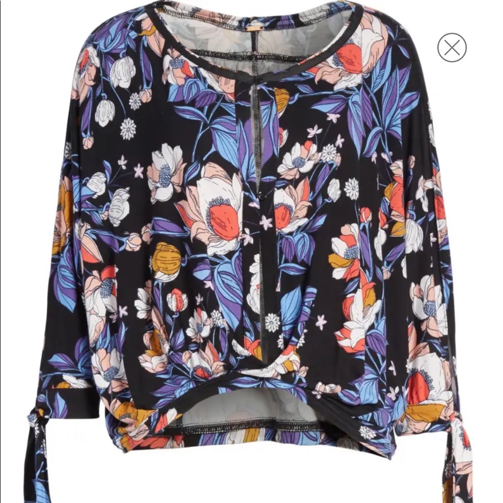 Free People Keeping On Floral Top In a Multitude of Colors EUC